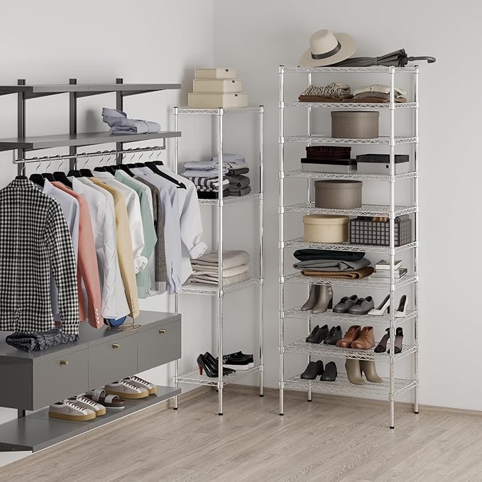 Regal Altair 18" Deep x 30" Wide x 86" Height Wire Shelving Kit | 10-Tier | NSF Commercial Storage Rack Unit