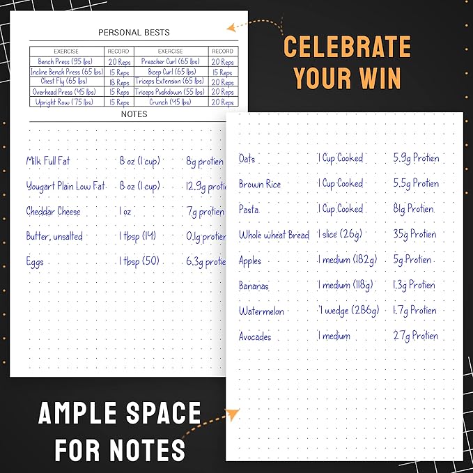 Nextnoid Hardcover Fitness Journal Workout Planner for Men & Women - A5 Sturdy Workout Log Book to Track Gym & Home Workouts - Green