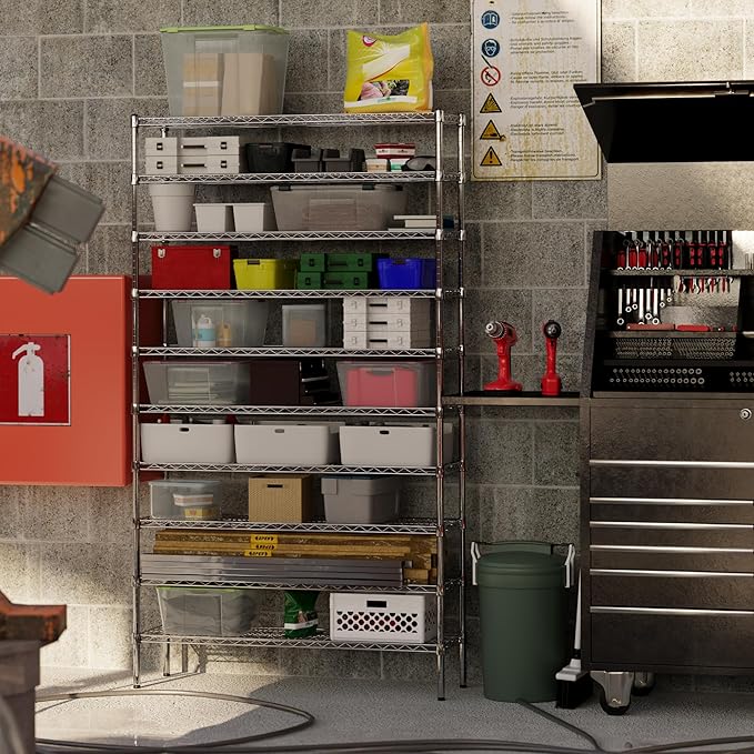 Regal Altair 14" Deep x 48" Wide x 86" Height Wire Shelving Kit | 10-Tier | NSF Commercial Storage Rack Unit
