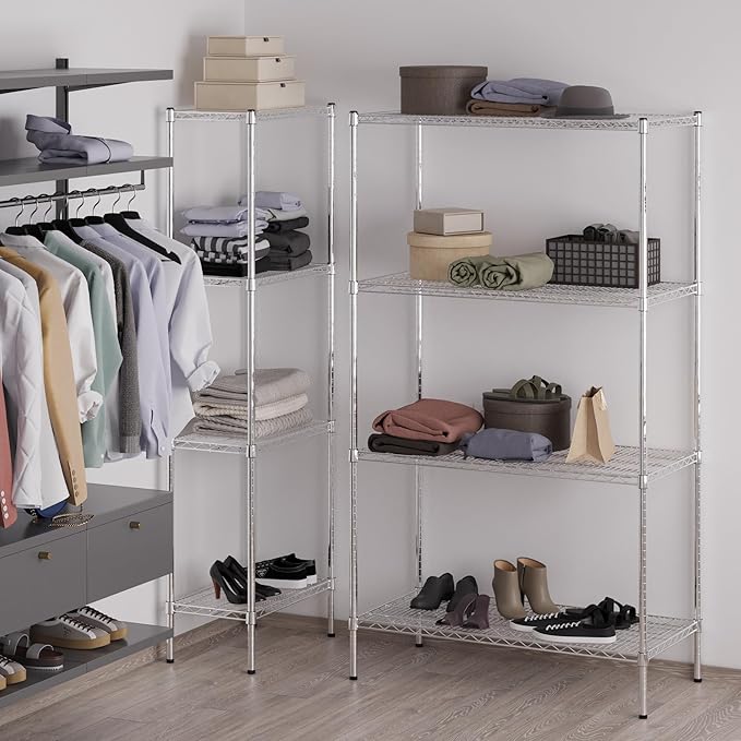 Regal Altair 21" Deep x 42" Wide x 74" Height Wire Shelving Kit | 4-Tier | NSF Commercial Storage Rack Unit