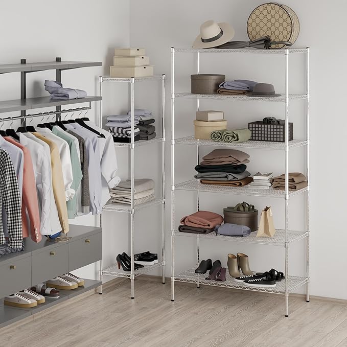 Regal Altair 21" Deep x 42" Wide x 86" Height Wire Shelving Kit | 6-Tier | NSF Commercial Storage Rack Unit