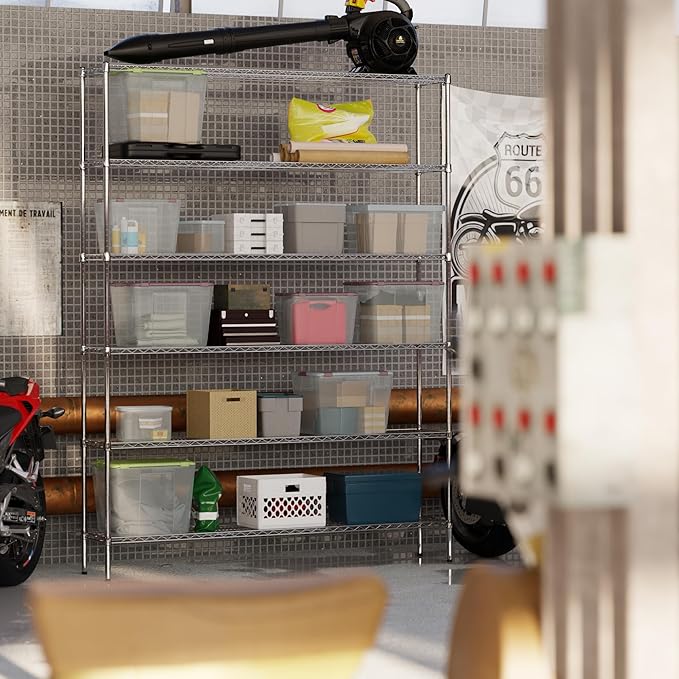 Regal Altair 14" Deep x 72" Wide x 96" Height Wire Shelving Kit | 6-Tier | NSF Commercial Storage Rack Unit