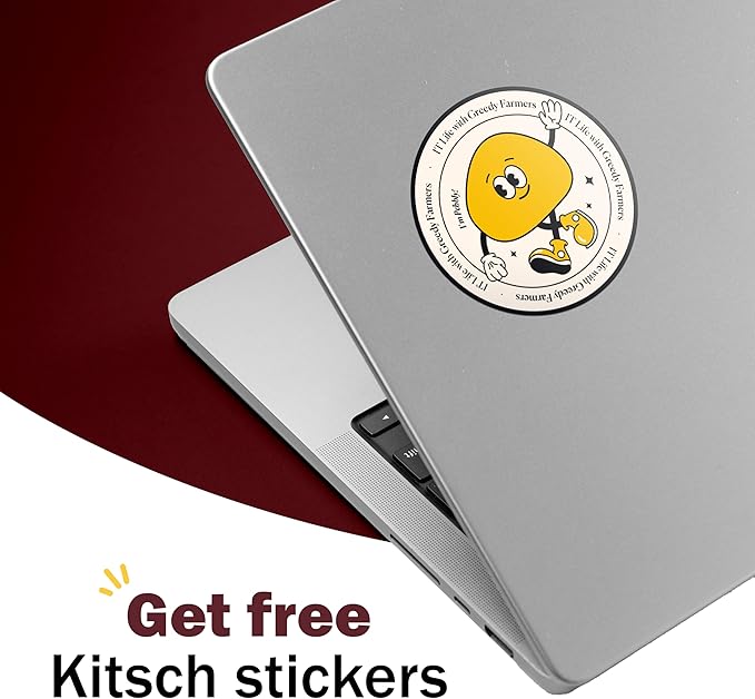 GREEDY FARMERS Mouse pad, Non-Slip Washable Waterproof Computer Mouse pad (Honey Yellow)