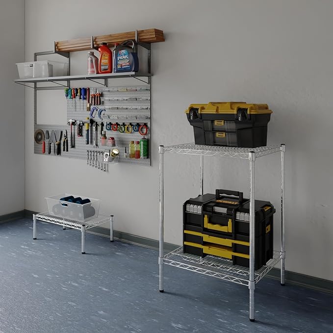 Regal Altair 21" Deep x 24" Wide x 34" Height Wire Shelving Kit | 2-Tier | NSF Commercial Storage Rack Unit