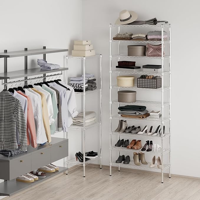 Regal Altair 14" Deep x 36" Wide x 96" Height Wire Shelving Kit | 10-Tier | NSF Commercial Storage Rack Unit