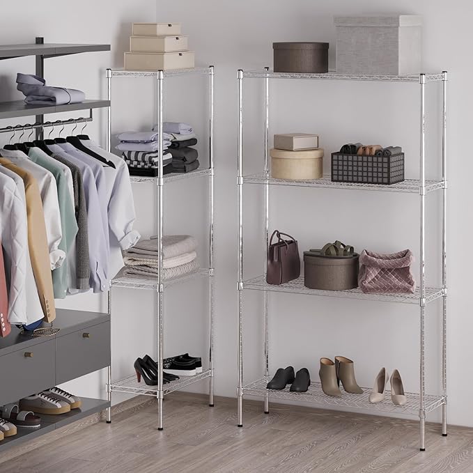 Regal Altair 14" Deep x 42" Wide x 74" Height Wire Shelving Kit | 4-Tier | NSF Commercial Storage Rack Unit