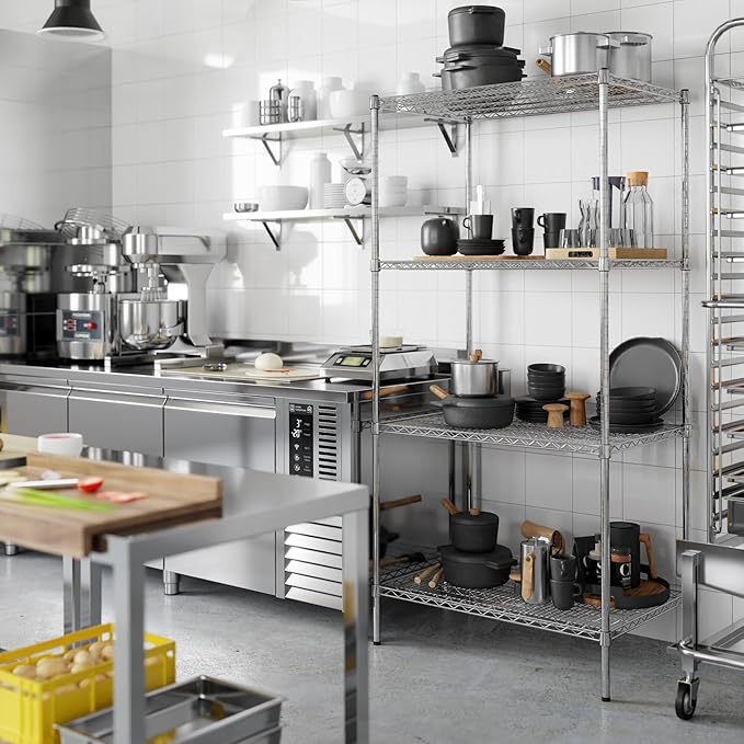 Regal Altair 24" Deep x 36" Wide x 74" Height Wire Shelving Kit | 4-Tier | NSF Commercial Storage Rack Unit