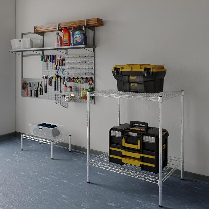 Regal Altair 24" Deep x 30" Wide x 34" Height Wire Shelving Kit | 2-Tier | NSF Commercial Storage Rack Unit