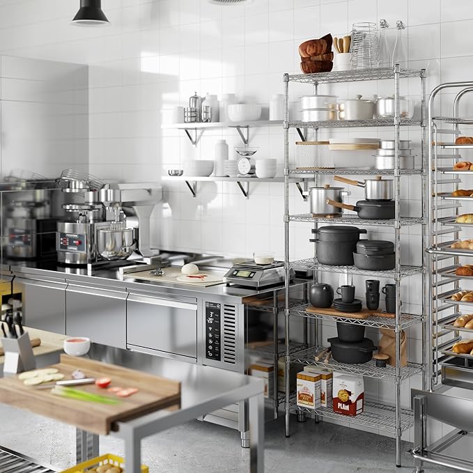 Regal Altair 14" Deep x 30" Wide x 86" Height Wire Shelving Kit | 8-Tier | NSF Commercial Storage Rack Unit