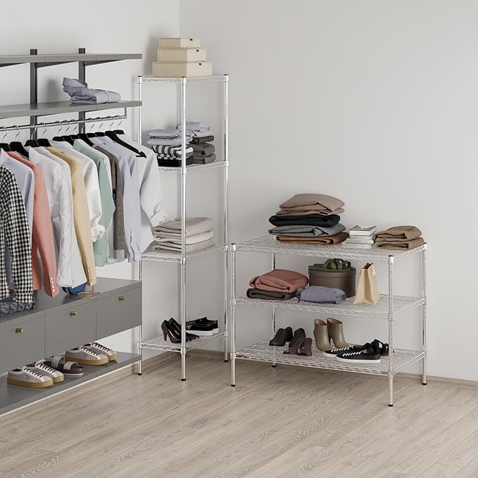 Regal Altair 24" Deep x 42" Wide x 34" Height Wire Shelving Kit | 3-Tier | NSF Commercial Storage Rack Unit