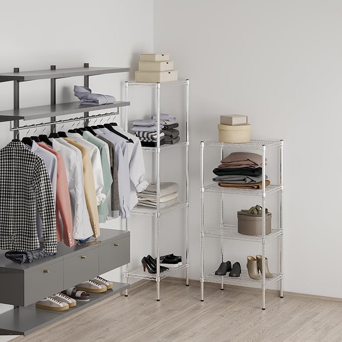 Regal Altair 18" Deep x 24" Wide x 54" Height Wire Shelving Kit | 4-Tier | NSF Commercial Storage Rack Unit