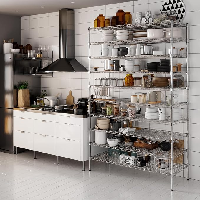 Regal Altair 21" Deep x 54" Wide x 86" Height Wire Shelving Kit | 10-Tier | NSF Commercial Storage Rack Unit