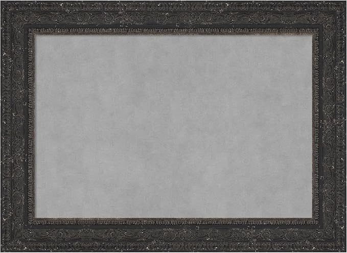 Amanti Art Black Framed Magnetic Board 21x29 Medium Vision Board for use with Magnets, 100% Metal Sheet to Display Items as Office Decor or for Home Organization in mudroom, Kitchen or Kids Room