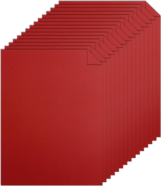 Silunkia 120 Sheets Dark Red Cardstock 8.5 x 11 Craft Paper, 92lb Christmas Red Card stock Printer Paper for Cards Making, Greeting Cards, Wedding, Invitations, Birthday