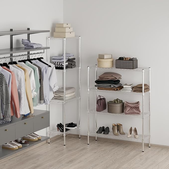 Regal Altair 14" Deep x 42" Wide x 54" Height Wire Shelving Kit | 4-Tier | NSF Commercial Storage Rack Unit