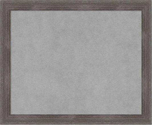Amanti Art Grey Framed Magnetic Board 19x23 Small Vision Board for use with Magnets, 100% Metal Sheet to Display Items as Office Decor or for Home Organization in mudroom, Kitchen or Kids Room