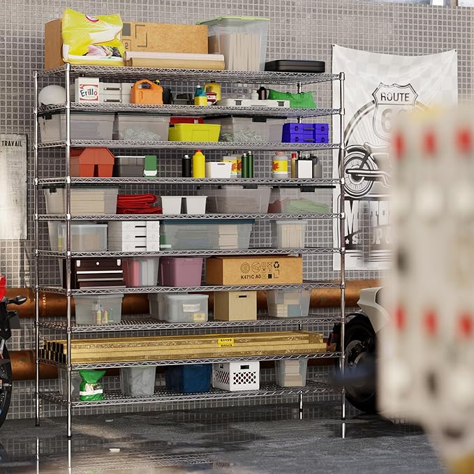 Regal Altair 24" Deep x 72" Wide x 86" Height Wire Shelving Kit | 10-Tier | NSF Commercial Storage Rack Unit
