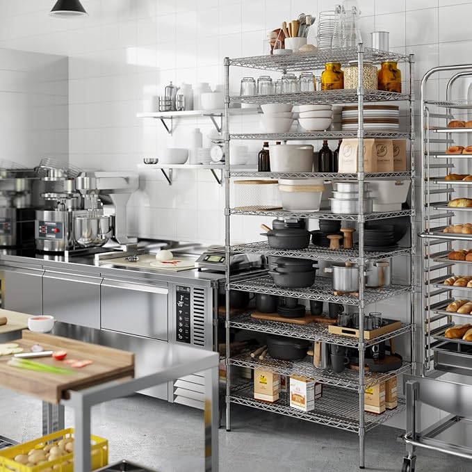 Regal Altair 24" Deep x 36" Wide x 86" Height Wire Shelving Kit | 10-Tier | NSF Commercial Storage Rack Unit