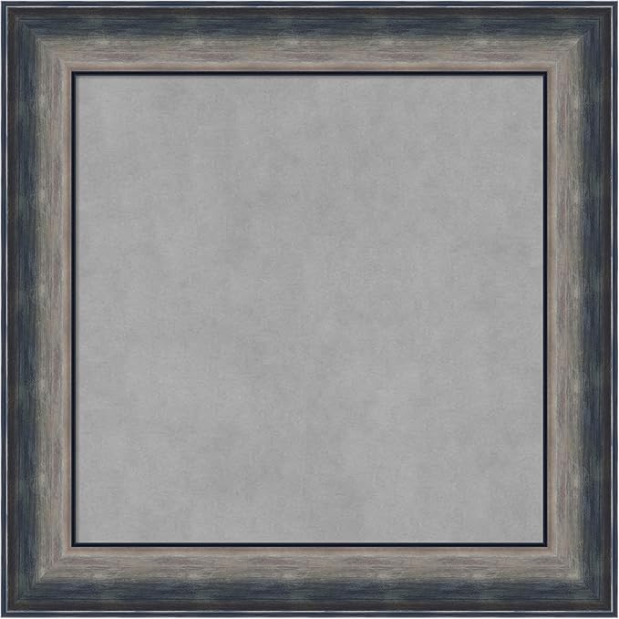 Amanti Art Silver Framed Magnetic Board 26x26 Medium Vision Board for use with Magnets, 100% Metal Sheet to Display Items as Office Decor or for Home Organization in mudroom, Kitchen or Kids Room