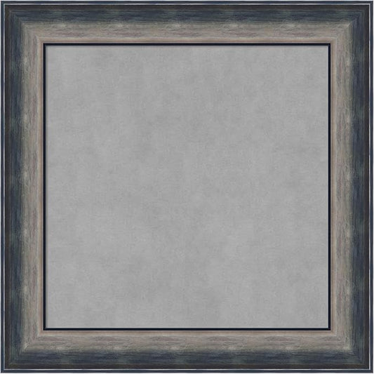 Amanti Art Silver Framed Magnetic Board 26x26 Medium Vision Board for use with Magnets, 100% Metal Sheet to Display Items as Office Decor or for Home Organization in mudroom, Kitchen or Kids Room