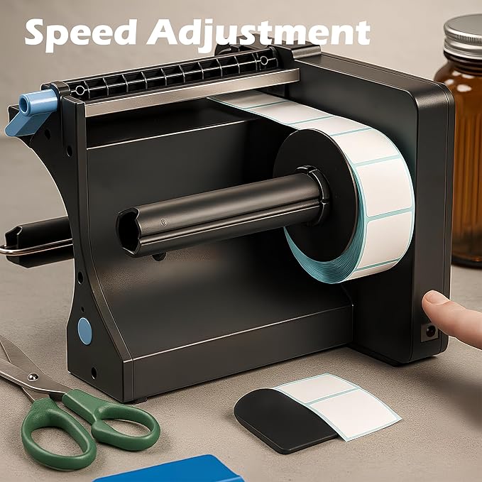 Automatic Tape Dispenser, Label Applicator, Sticker Roll Dispenser, Portable Labeling Machine for Rolls of Sticker Labels, Adjustable Speed, Vending Machine