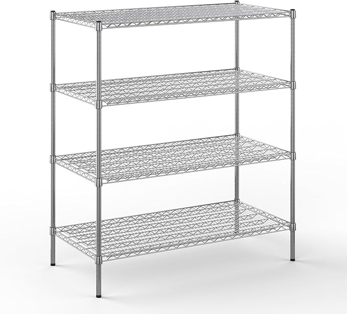 Regal Altair 24" Deep x 48" Wide x 54" Height Wire Shelving Kit | 4-Tier | NSF Commercial Storage Rack Unit