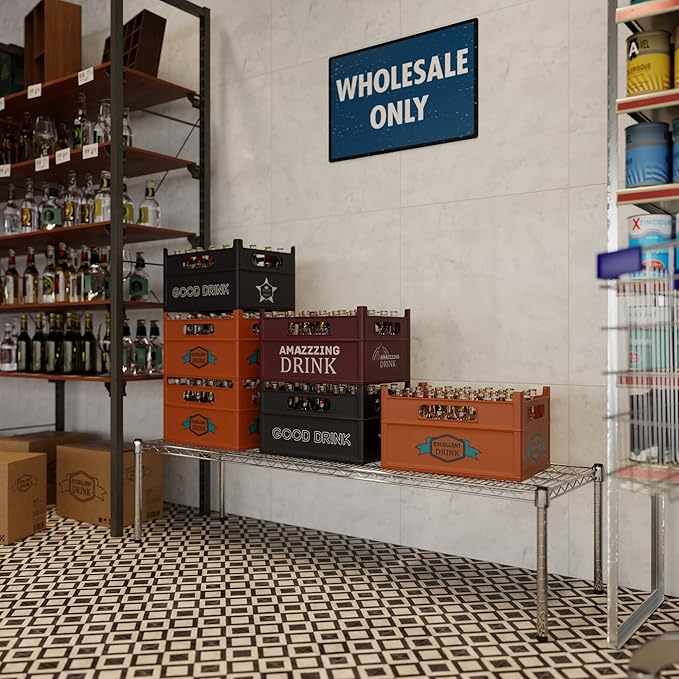 Regal Altair 18" Deep x 60" Wide x 14" Height Wire Shelving Kit | 1-Tier | NSF Commercial Storage Rack Unit