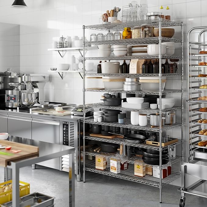 Regal Altair 24" Deep x 48" Wide x 86" Height Wire Shelving Kit | 10-Tier | NSF Commercial Storage Rack Unit