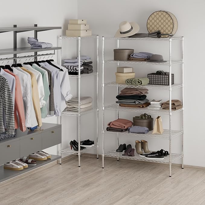 Regal Altair 21" Deep x 42" Wide x 74" Height Wire Shelving Kit | 6-Tier | NSF Commercial Storage Rack Unit