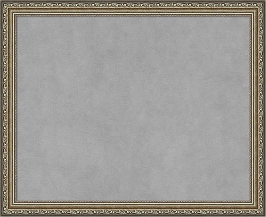 Amanti Art Silver Framed Magnetic Board 18x22 Small Vision Board for use with Magnets, 100% Metal Sheet to Display Items as Office Decor or for Home Organization in mudroom, Kitchen or Kids Room