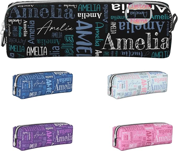 Custom Pencil Case, Customized Pencil Pouch With Zipper, Durable Personalized Pencil Bag, Stationery Desk Organizer Bags For Teens Boy Girls Kids Women