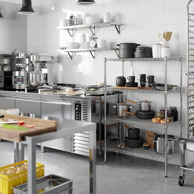 Regal Altair 18" Deep x 36" Wide x 54" Height Wire Shelving Kit | 4-Tier | NSF Commercial Storage Rack Unit