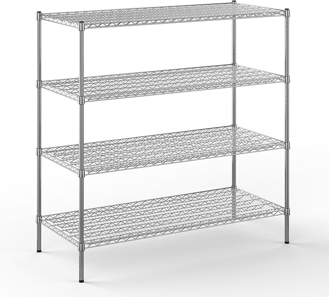 Regal Altair 24" Deep x 54" Wide x 54" Height Wire Shelving Kit | 4-Tier | NSF Commercial Storage Rack Unit