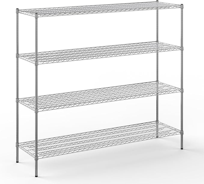 Regal Altair 21" Deep x 72" Wide x 64" Height Wire Shelving Kit | 4-Tier | NSF Commercial Storage Rack Unit