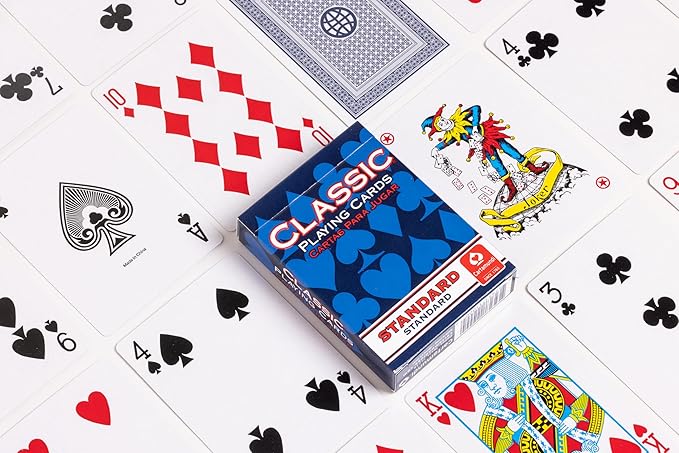 Classic Playing Cards 12 Pack, Standard Index, Red and Blue Casino Quality Bulk Playing Card Decks, Bulk Playing Cards for Poker, Black Jack, Euchre, Card Games, and Family Game Night
