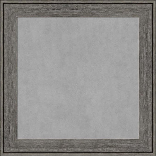 Amanti Art Grey Framed Magnetic Board 15x15 X-Small Vision Board for use with Magnets, 100% Metal Sheet to Display Items as Office Decor or for Home Organization in mudroom, Kitchen or Kids Room