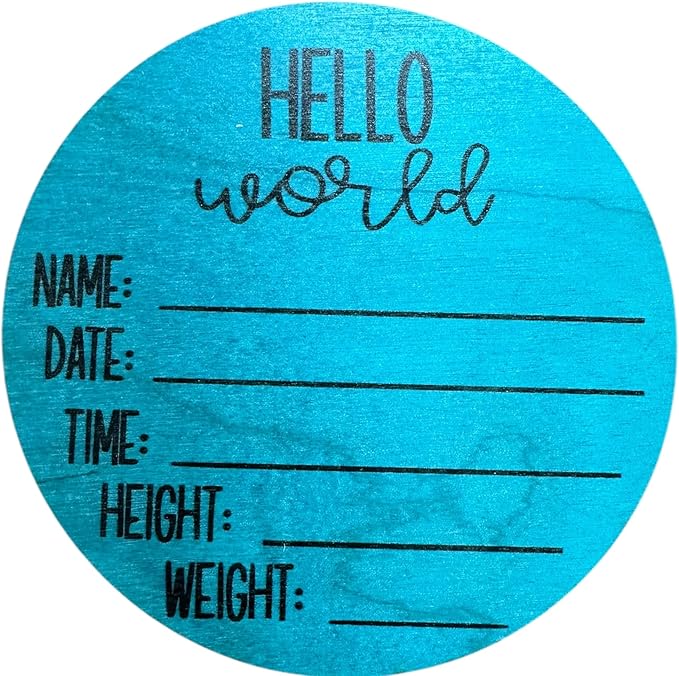 birth annoucement, Baby Room Sign, boys birth announcement, Newborn Gift, infant photo prop, hospital infant sign(Birth Stats-Teal)