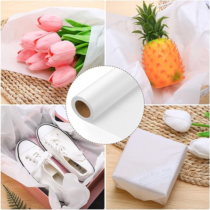Tracing Paper Roll 17in x 25yd, White Trace Paper Pattern Paper Translucent Tracing Paper for Sewing, Drawing, Sketch, Gift Wrapping