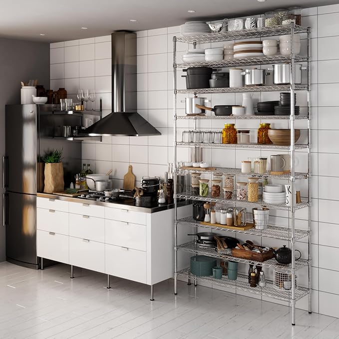 Regal Altair 14" Deep x 48" Wide x 96" Height Wire Shelving Kit | 10-Tier | NSF Commercial Storage Rack Unit