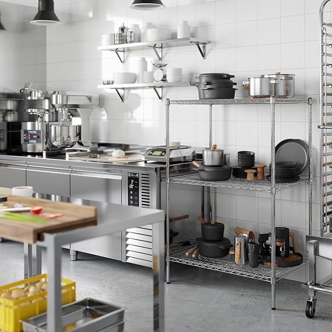 Regal Altair 24" Deep x 36" Wide x 54" Height Wire Shelving Kit | 3-Tier | NSF Commercial Storage Rack Unit