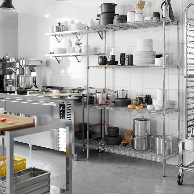 Regal Altair 18" Deep x 48" Wide x 74" Height Wire Shelving Kit | 4-Tier | NSF Commercial Storage Rack Unit