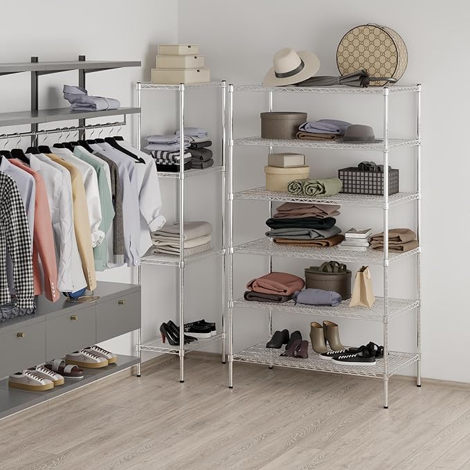 Regal Altair 24" Deep x 42" Wide x 74" Height Wire Shelving Kit | 6-Tier | NSF Commercial Storage Rack Unit