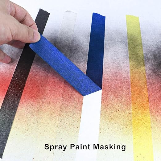 DOAY 3 Pack Blue Painters Tape - Masking Tape 1 Inch Wide - Multi-Surface, Smart Adhesion, Indoor & Outdoor - 270FT Total - Paint Tape for DIY, Labeling, Art, Car, General Purpose (#3910)