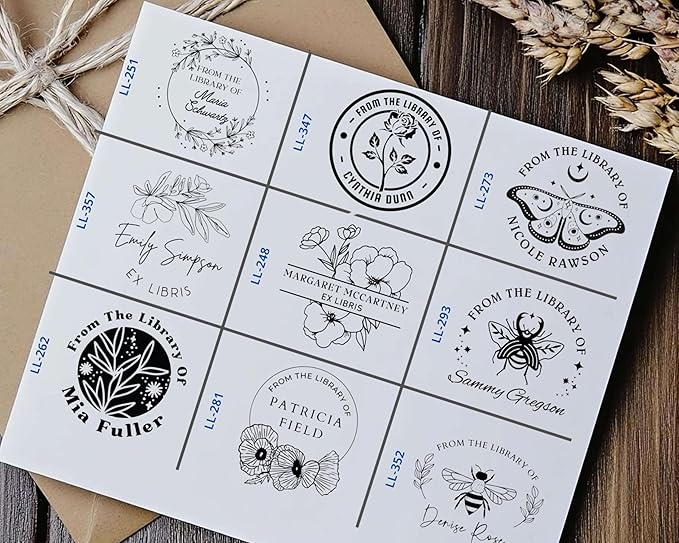 EXLIBRIS Custom Book Embosser - Library & Monogram Stamp