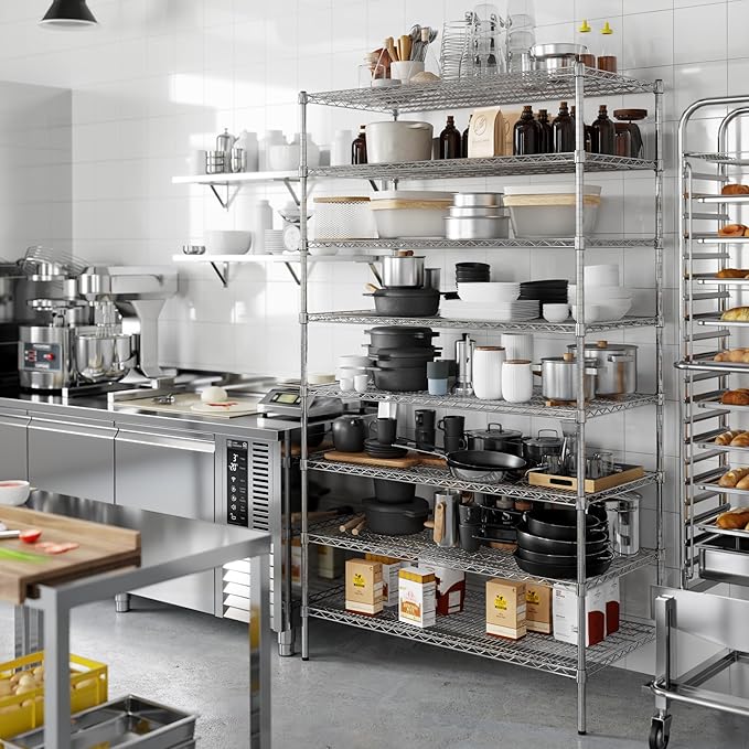 Regal Altair 24" Deep x 48" Wide x 86" Height Wire Shelving Kit | 8-Tier | NSF Commercial Storage Rack Unit