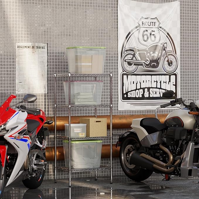 Regal Altair 18" Deep x 24" Wide x 54" Height Wire Shelving Kit | 4-Tier | NSF Commercial Storage Rack Unit