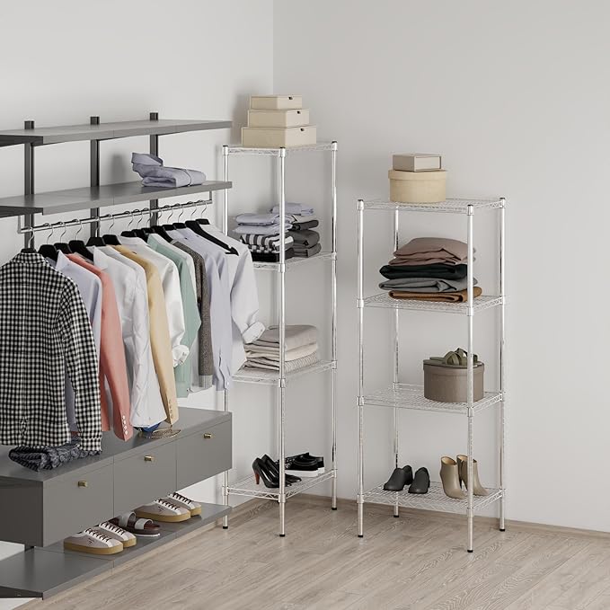 Regal Altair 18" Deep x 24" Wide x 64" Height Wire Shelving Kit | 4-Tier | NSF Commercial Storage Rack Unit