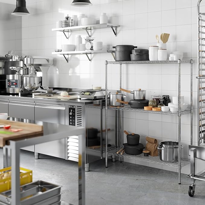 Regal Altair 14" Deep x 42" Wide x 54" Height Wire Shelving Kit | 3-Tier | NSF Commercial Storage Rack Unit