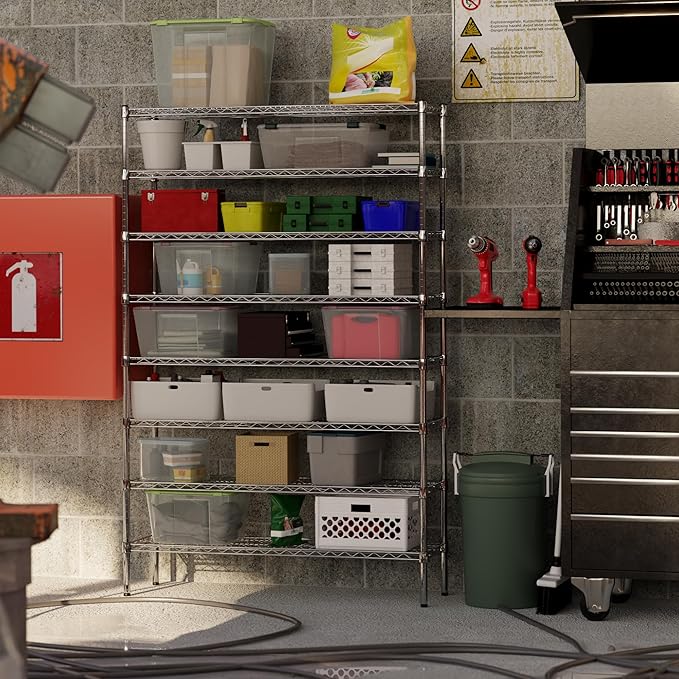 Regal Altair 14" Deep x 48" Wide x 74" Height Wire Shelving Kit | 8-Tier | NSF Commercial Storage Rack Unit