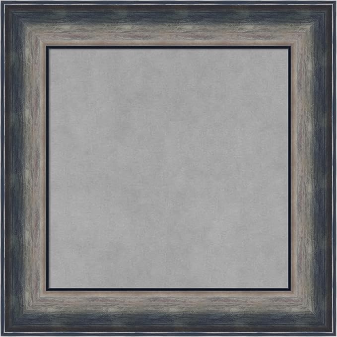 Amanti Art Silver Framed Magnetic Board 22x22 Small Vision Board for use with Magnets, 100% Metal Sheet to Display Items as Office Decor or for Home Organization in mudroom, Kitchen or Kids Room